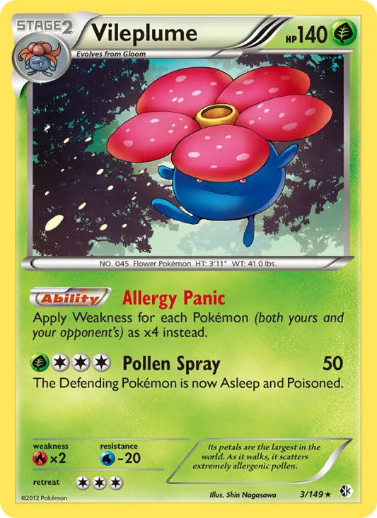 Vileplume 3 Boundaries Crossed Pokesingles