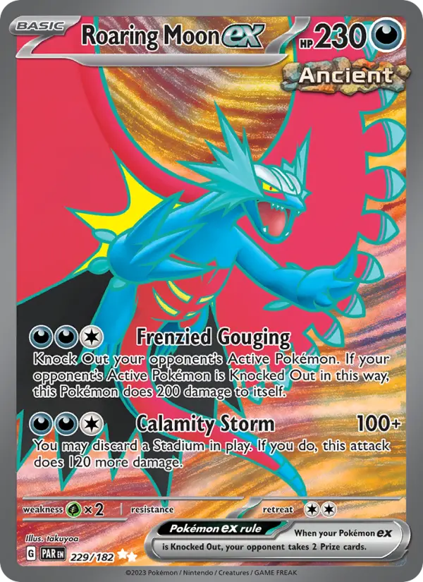 Roaring Moon ex 229 Paradox Rift Pokesingles