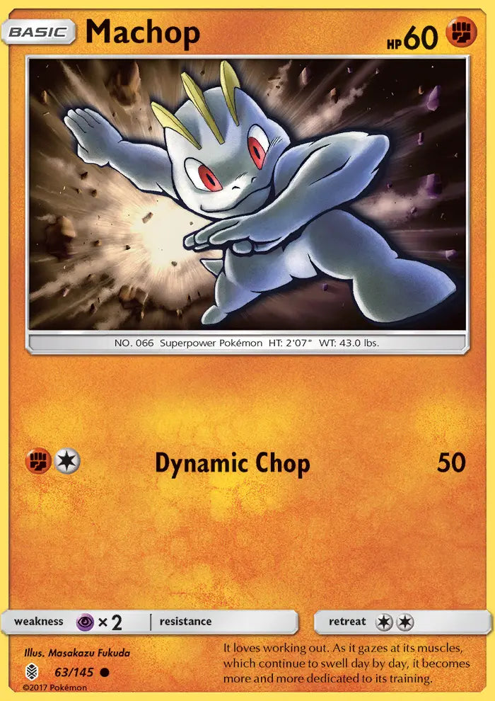 Machop 63 Guardians Rising Pokesingles
