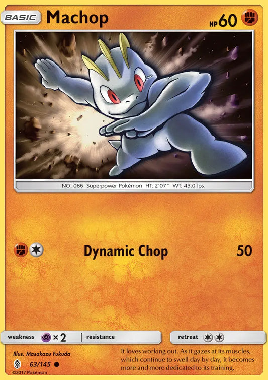 Machop 63 Guardians Rising Pokesingles