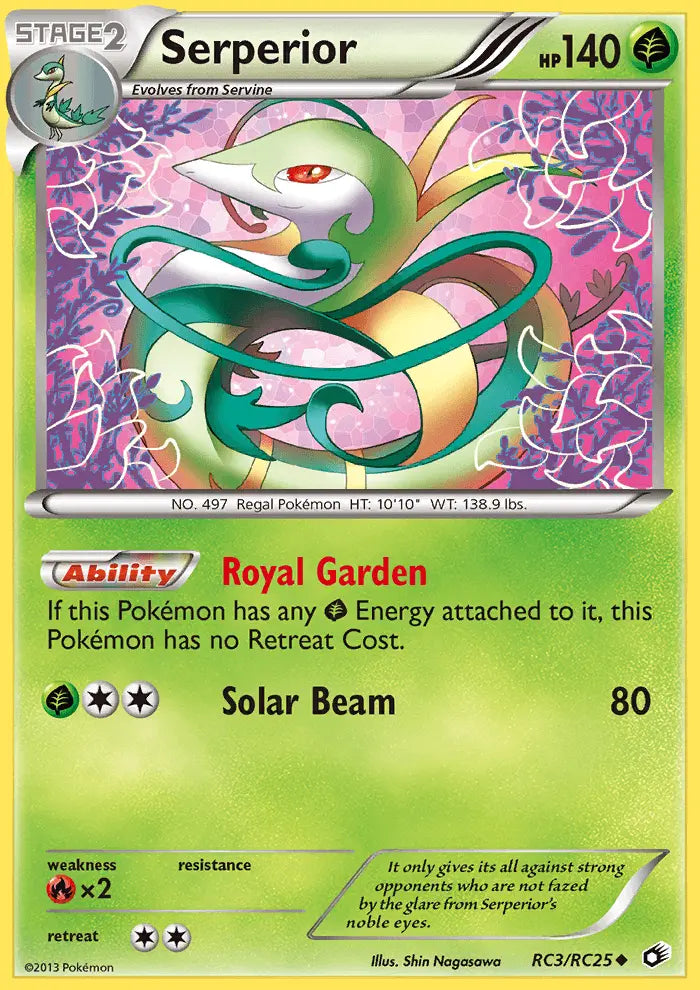 Serperior RC3 Legendary Treasures Pokesingles