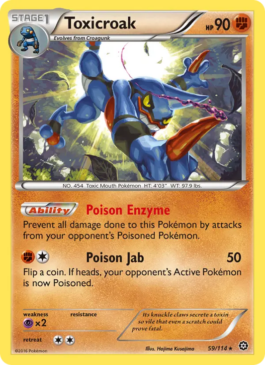 Toxicroak 59 Steam Siege Pokesingles
