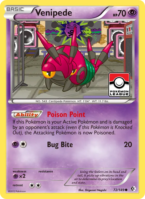 Venipede 72 Boundaries Crossed Pokesingles