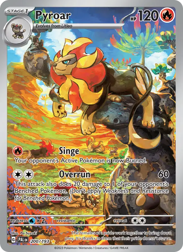 Pyroar 200 Paldea Evolved Pokesingles