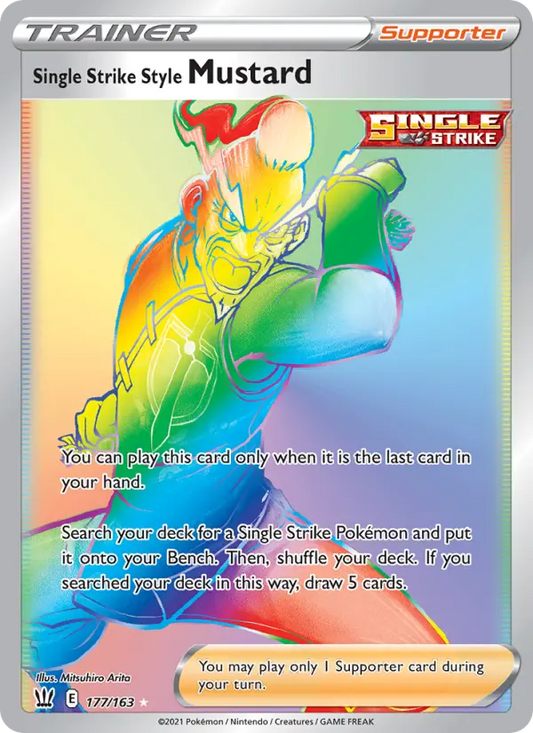 Single Strike Style Mustard 177 Battle Styles Pokesingles