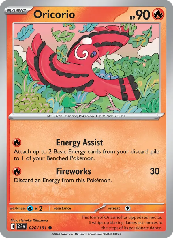 Oricorio 26 Surging Sparks Pokesingles