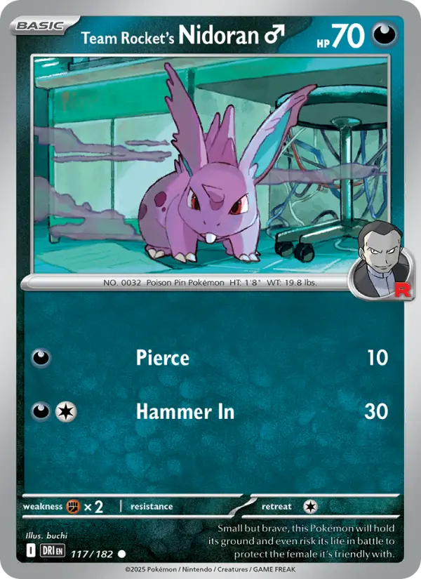 Team Rocket's Nidoran♂ 117 Destined Rivals Pokesingles