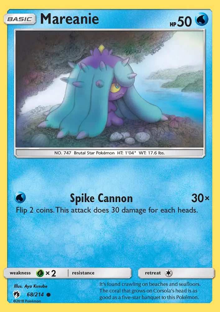 Mareanie 68 Lost Thunder Pokesingles