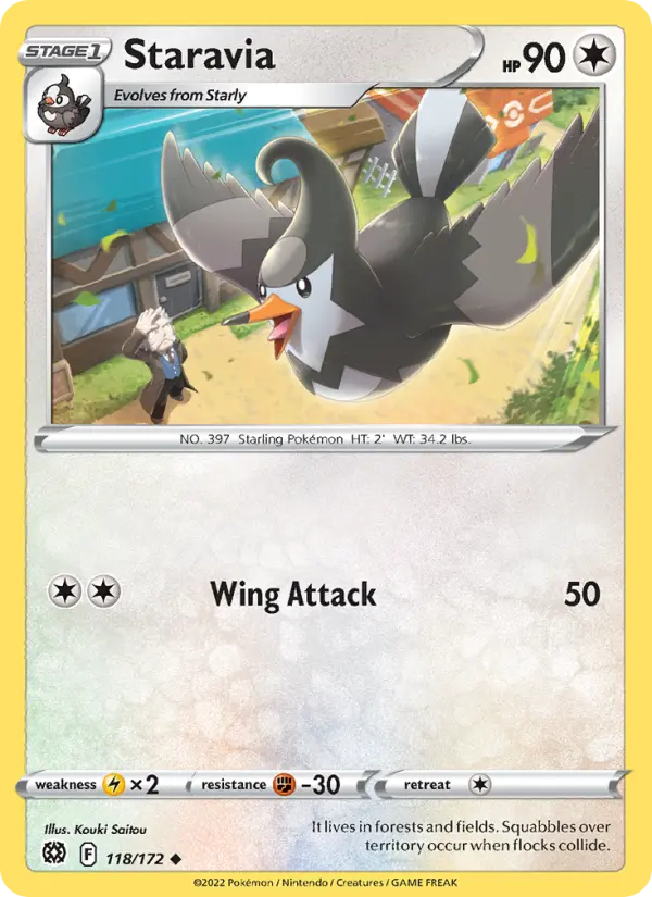 Staravia 118 Brilliant Stars Pokesingles