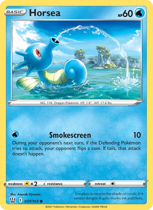Horsea 31 Battle Styles Pokesingles