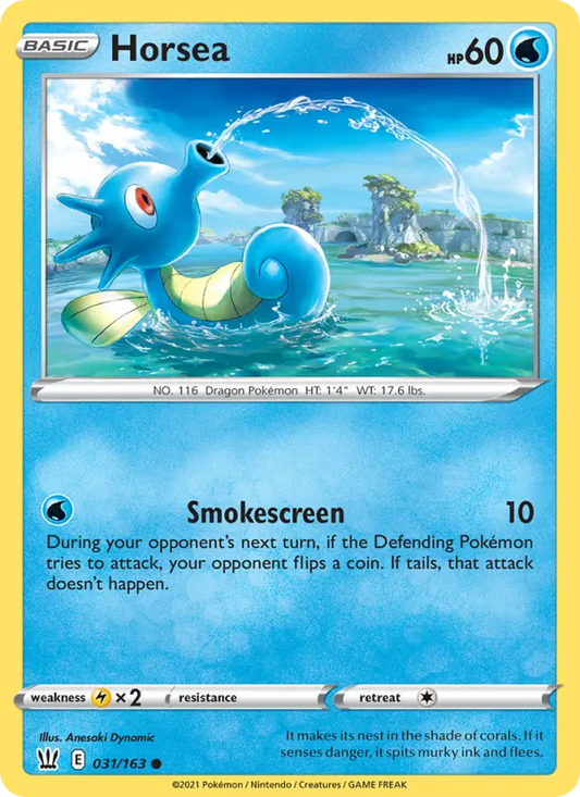 Horsea 31 Battle Styles Pokesingles