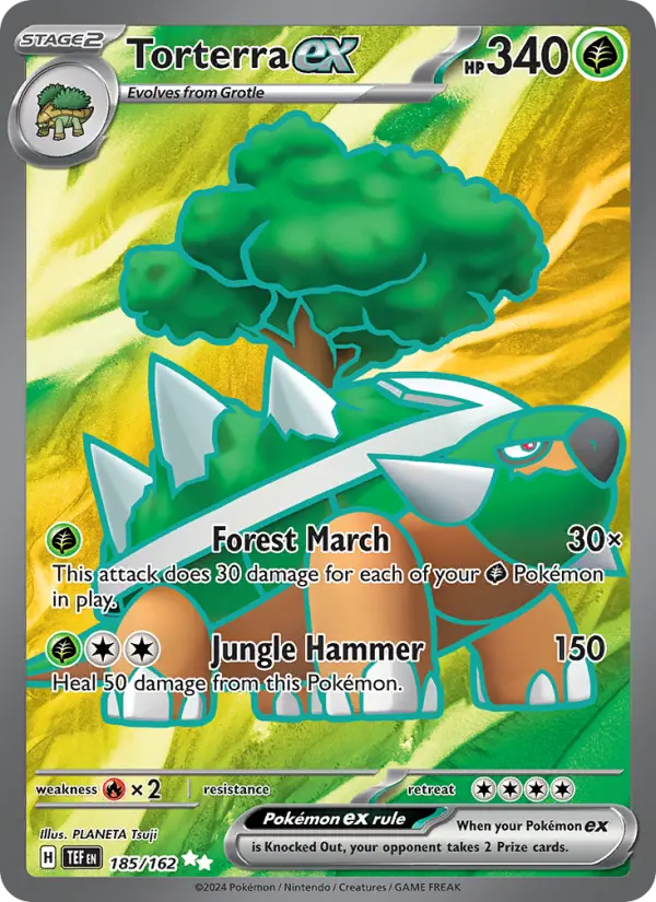 Torterra ex 185 Temporal Forces Pokesingles