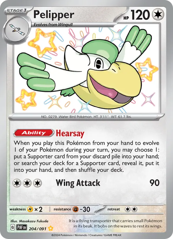 Pelipper 204 Paldean Fates Pokesingles