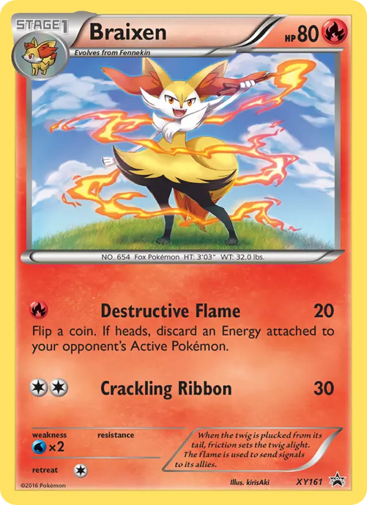 Braixen XY161 XY Black Star Promos Pokesingles