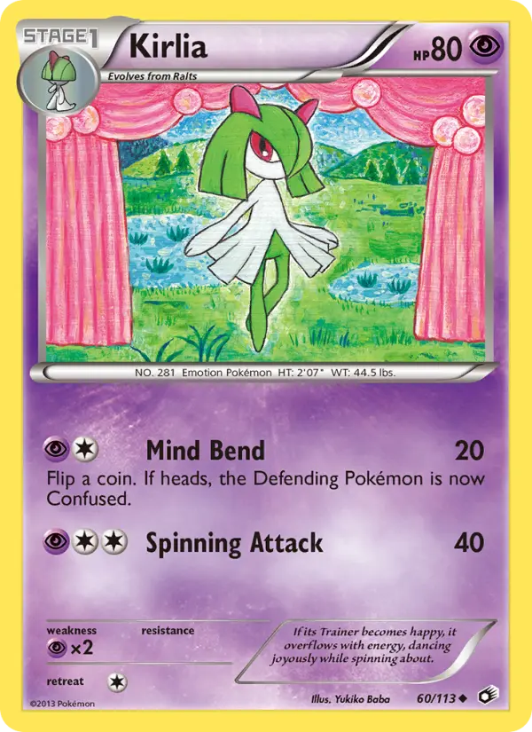 Kirlia 60 Legendary Treasures Pokesingles