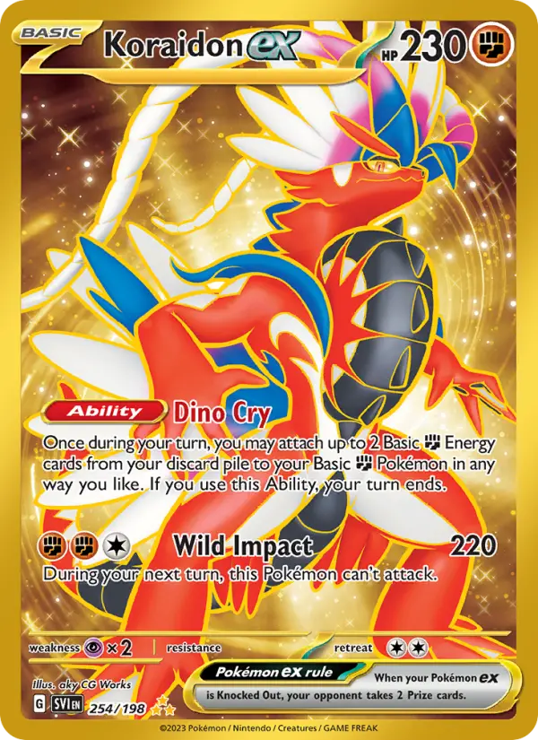 Koraidon ex 254 Scarlet & Violet Pokesingles