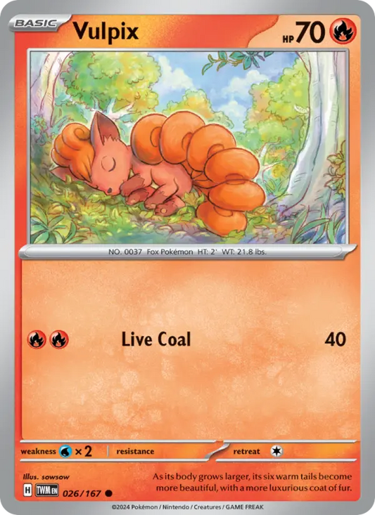 Vulpix 26 Twilight Masquerade Pokesingles