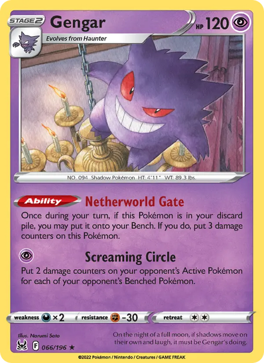 Gengar 66 Lost Origin Pokesingles