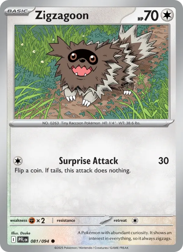 Zigzagoon 81 Phantasmal Flames Pokesingles