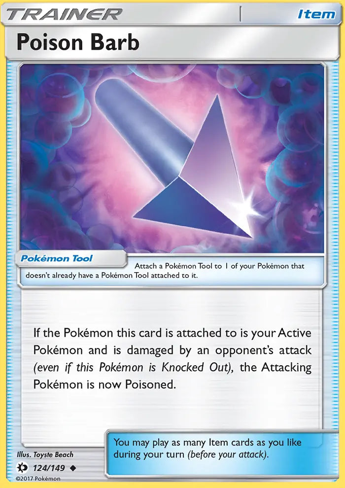 Poison Barb 124 Sun & Moon Pokesingles