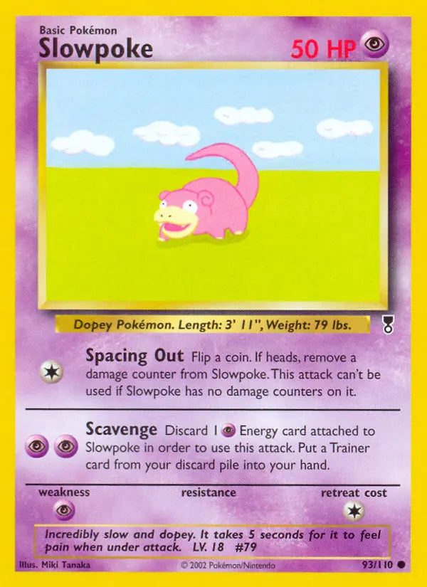 Slowpoke 93 Legendary Collection Pokesingles