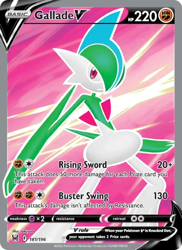 Gallade V 181 Lost Origin Pokesingles