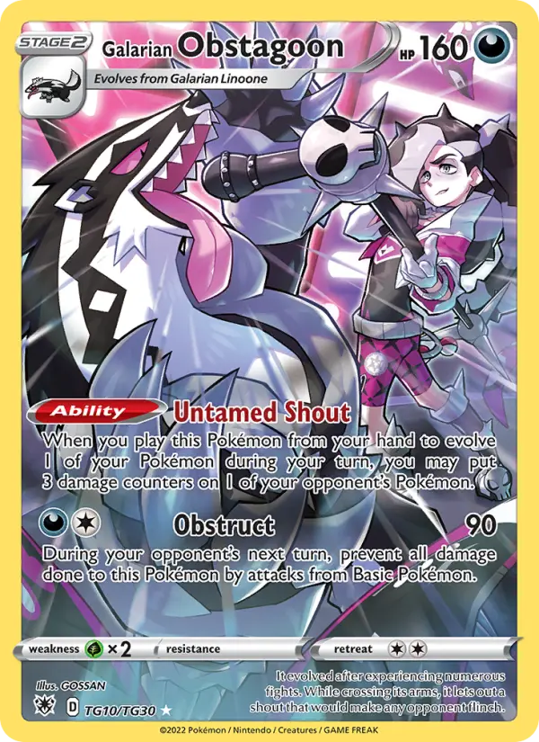 Galarian Obstagoon TG10 Astral Radiance Pokesingles