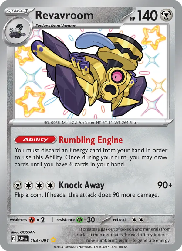 Revavroom 193 Paldean Fates Pokesingles