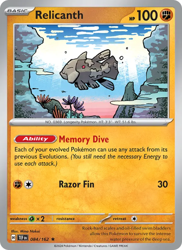 Relicanth 84 Temporal Forces Pokesingles