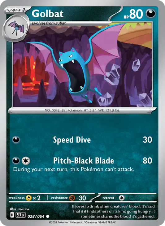 Golbat 28 Shrouded Fable Pokesingles