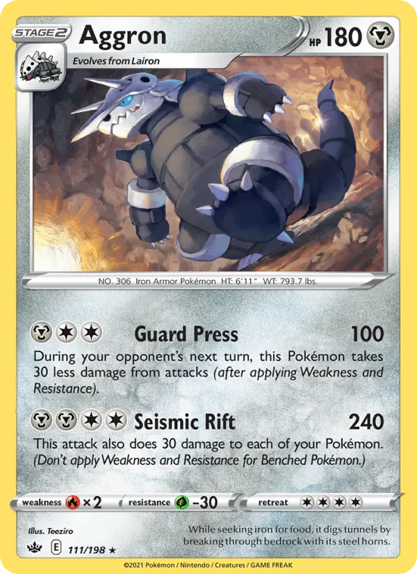Aggron 111 Chilling Reign Pokesingles