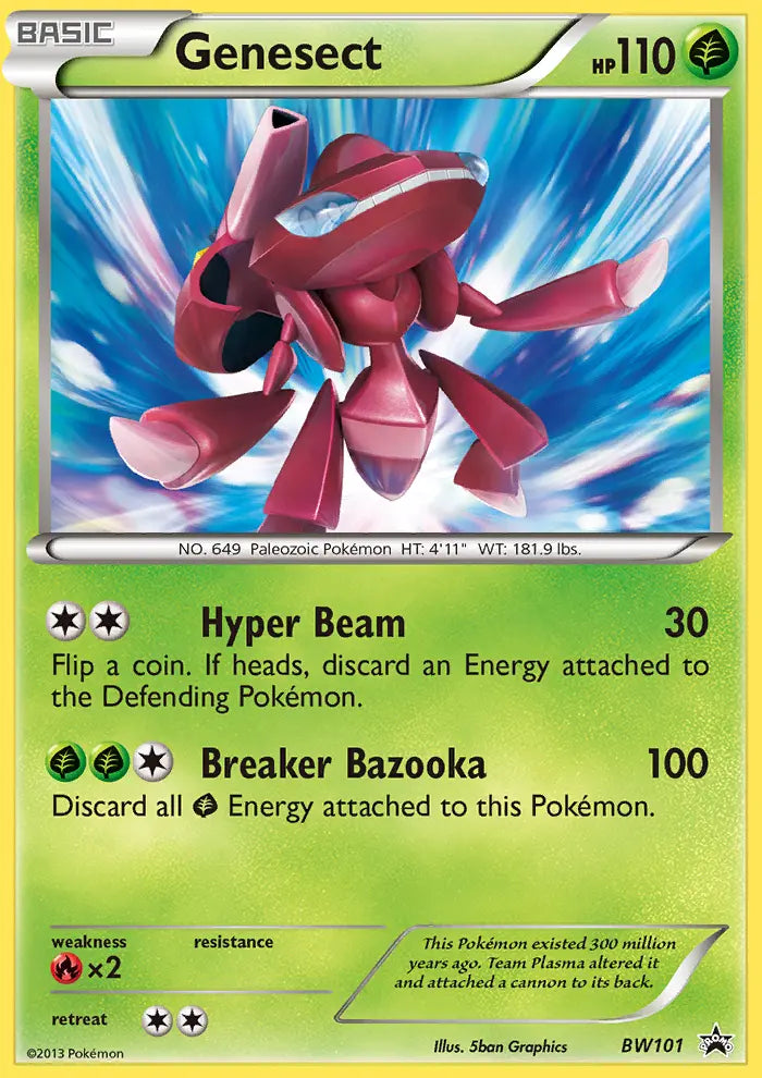 Genesect BW101 BW Black Star Promos Pokesingles