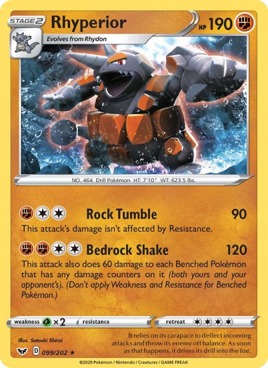 Rhyperior 99 Sword & Shield Pokesingles