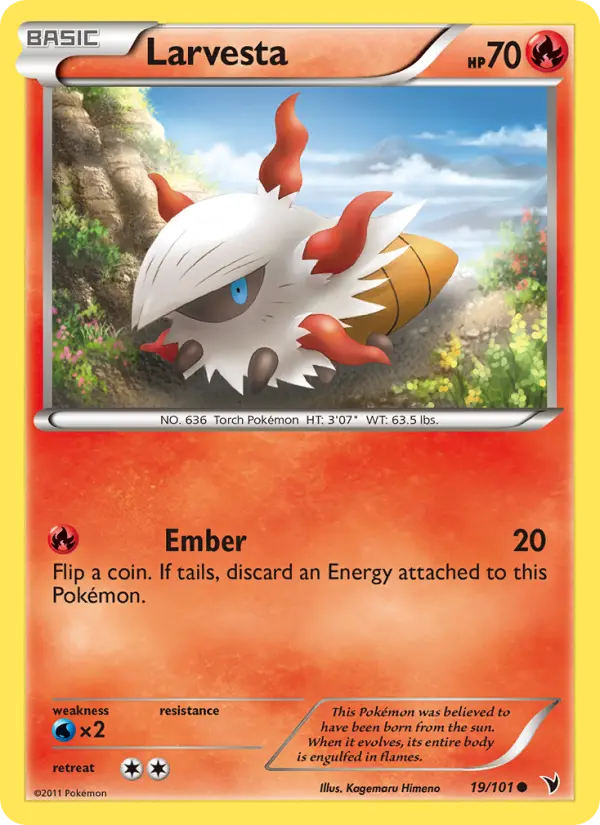 Larvesta 19 Noble Victories Pokesingles