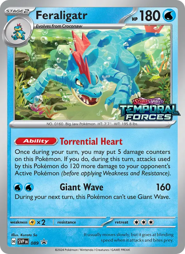 Feraligatr 89 SVP Black Star Promos Pokesingles