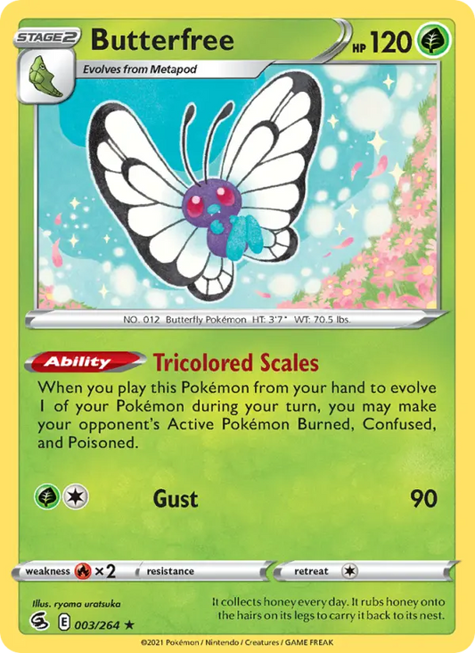 Butterfree 3 Fusion Strike Pokesingles