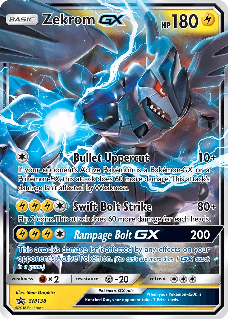 Zekrom GX SM138 SM Black Star Promos Pokesingles