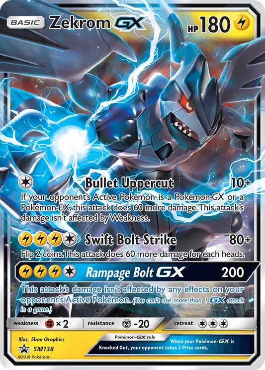 Zekrom GX SM138 SM Black Star Promos Pokesingles