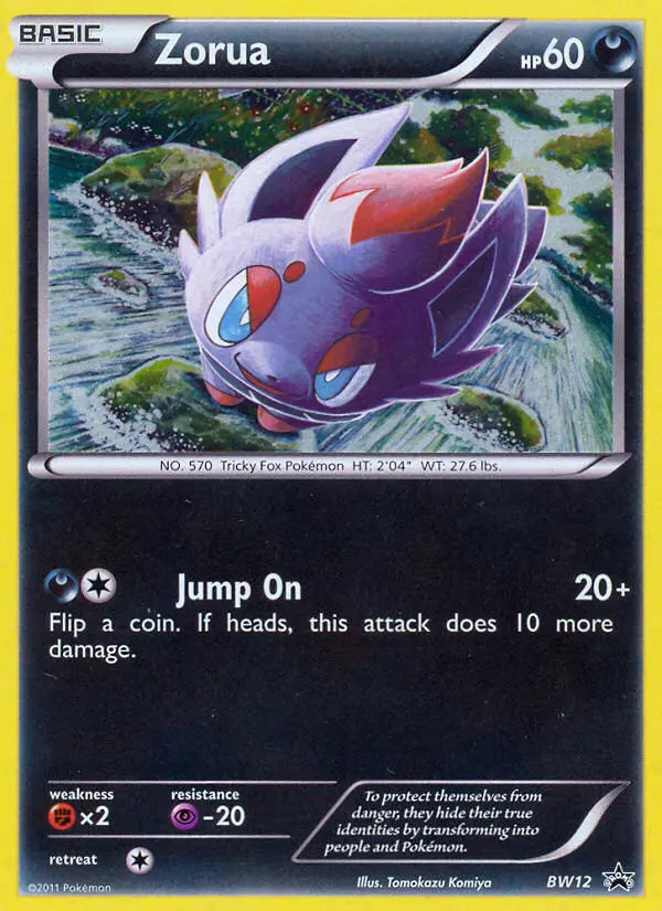Zorua BW12 BW Black Star Promos Pokesingles