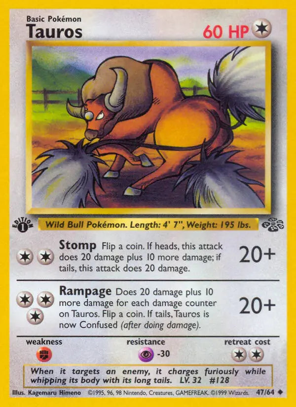 Tauros 47 Jungle Pokesingles