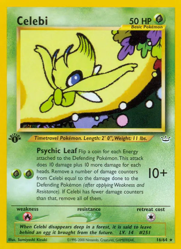 Celebi 16 Neo Revelation Pokesingles