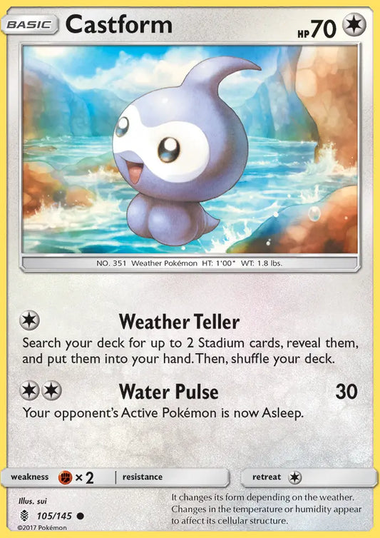 Castform 105 Guardians Rising Pokesingles