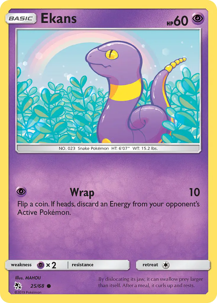 Ekans 25 Hidden Fates Pokesingles