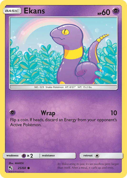Ekans 25 Hidden Fates Pokesingles