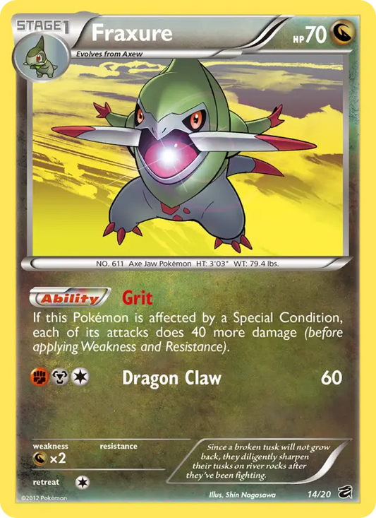Fraxure 14 Dragon Vault Pokesingles