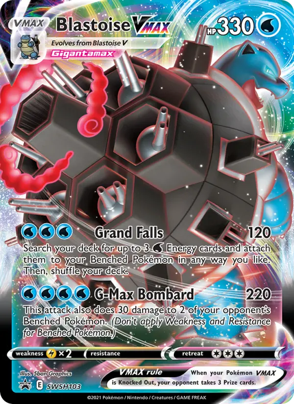 Blastoise VMAX SWSH103 SWSH Black Star Promos Pokesingles