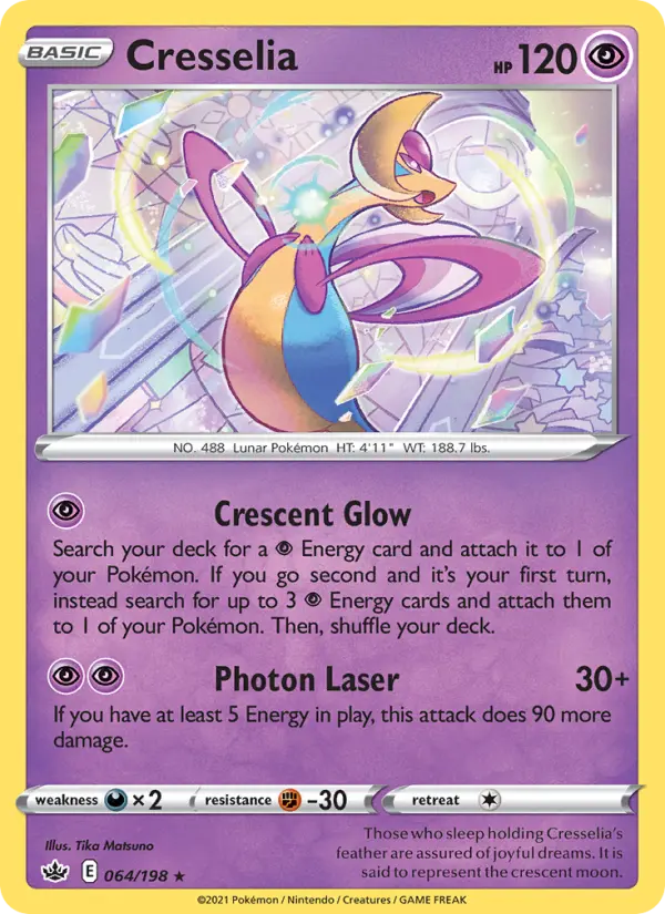 Cresselia 64 Chilling Reign Pokesingles