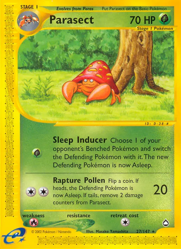 Parasect 27 Aquapolis Pokesingles