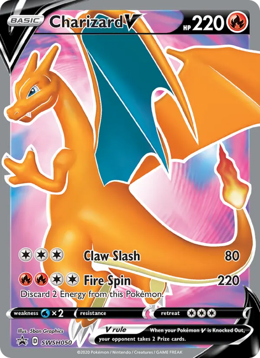 Charizard V SWSH050 SWSH Black Star Promos Pokesingles