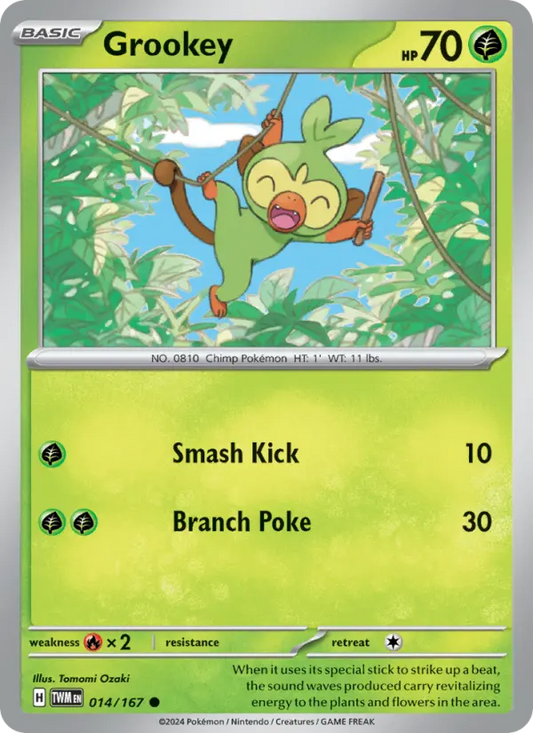 Grookey 14 Twilight Masquerade Pokesingles